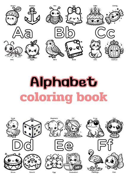 Produktbild: Alphabet coloring book