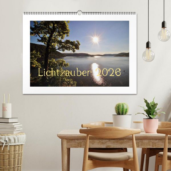 Produktbild: Lichtzauber 2026 (Wandkalender 2026 DIN A2 quer), CALVENDO Monatskalender
