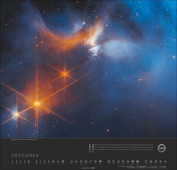 Produktbild: Stephen Hawking Kalender 2027 - Mein Universum