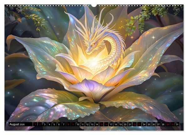 Produktbild: Mythos trifft Botanik &ndash; Die geheimnisvollen Drachenpflanzen (hochwertiger Premium Wandkalender 2026 DIN A2 quer), Kunstdruck in Hochglanz