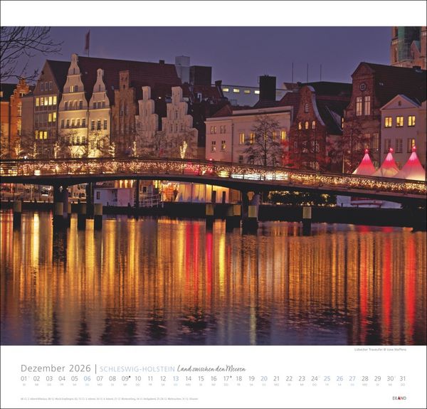 Produktbild: Schleswig-Holstein Edition Kalender 2026 - Land zwischen den Meeren