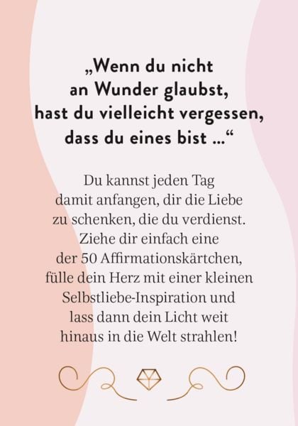 Produktbild: Du bist ein Wunder f&uuml;r diese Welt - Selbstliebekarten f&uuml;r zwischendurch