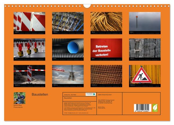 Produktbild: Baustellen (Wandkalender 2026 DIN A3 quer), CALVENDO Monatskalender