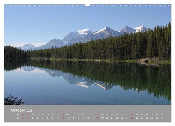 Produktbild: Rocky Mountains 2026 (Wandkalender 2026 DIN A2 quer), CALVENDO Monatskalender