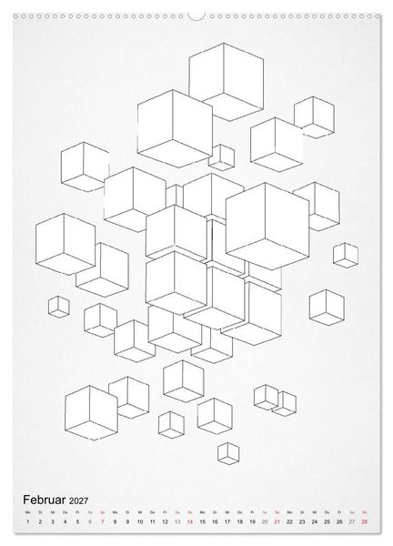 Produktbild: Geometric Graphik Art (hochwertiger Premium Wandkalender 2027 DIN A2 hoch), Kunstdruck in Hochglanz