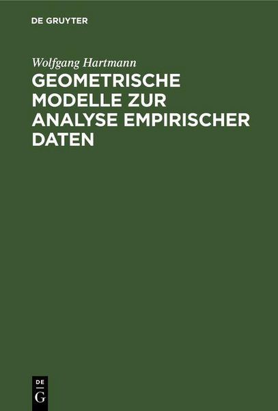 Produktbild: Geometrische Modelle zur Analyse empirischer Daten