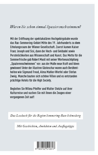 Produktbild: Spazierenschwimmen zwischen Rax und Semmering