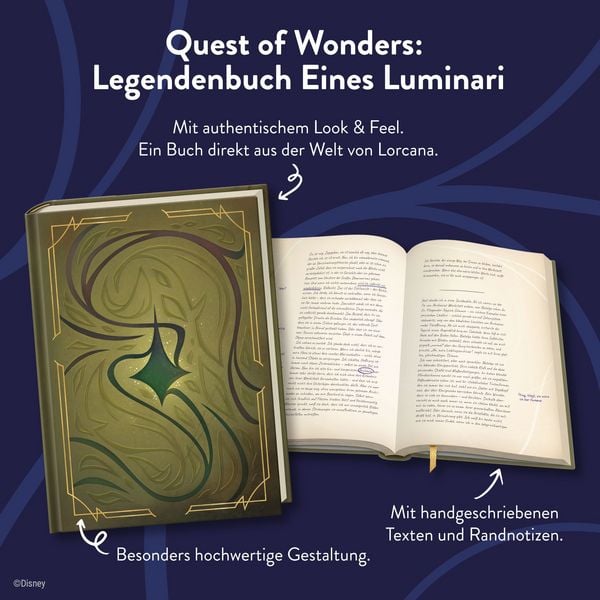 Produktbild: Disney Lorcana - Quest of Wonders. Legendenbuch eines Luminari