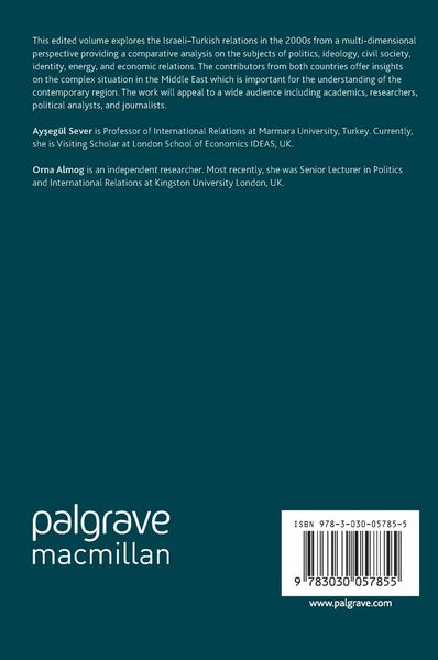 Produktbild: Contemporary Israeli&ndash;Turkish Relations in Comparative Perspective