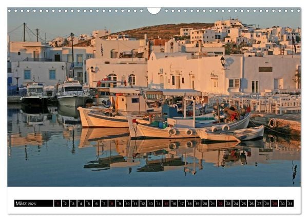 Produktbild: Inselh&uuml;pfen Kykladen Santorini - Naxos - Paros - Mykonos (Wandkalender 2026 DIN A3 quer), CALVENDO Monatskalender