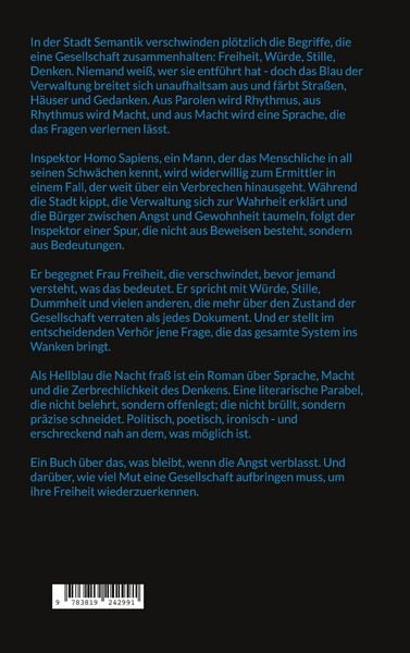Produktbild: Als Hellblau die Nacht fra&szlig;