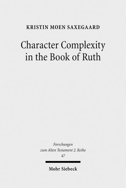 Produktbild: Character Complexity in the Book of Ruth
