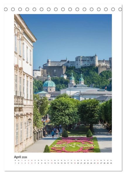 Produktbild: Wundersch&ouml;nes SALZBURG (Tischkalender 2026 DIN A5 hoch), CALVENDO Monatskalender