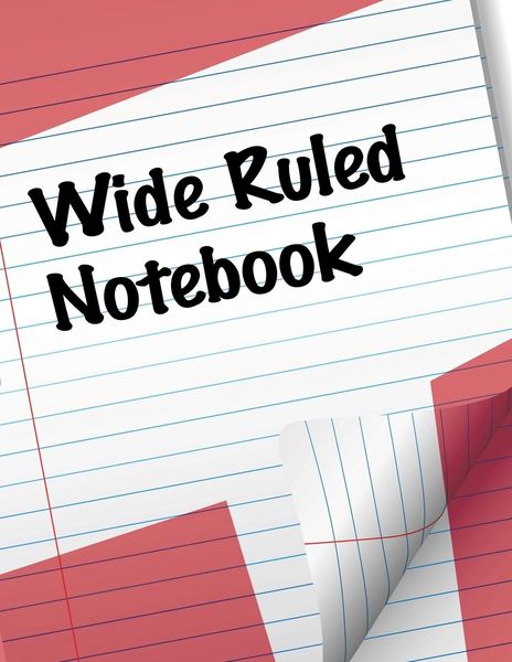 Wide Ruled Notebook