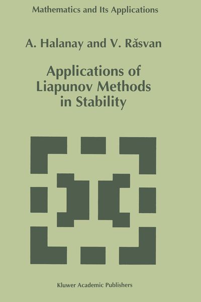 Produktbild: Applications of Liapunov Methods in Stability