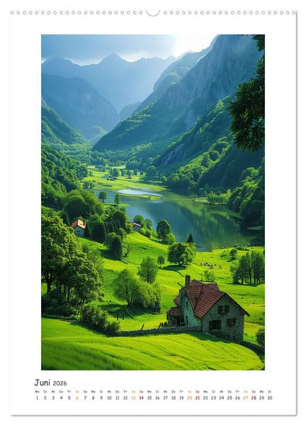 Produktbild: Die Lieder der Natur (Wandkalender 2026 DIN A2 hoch), CALVENDO Monatskalender