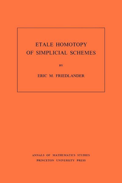Produktbild: Etale Homotopy of Simplicial Schemes