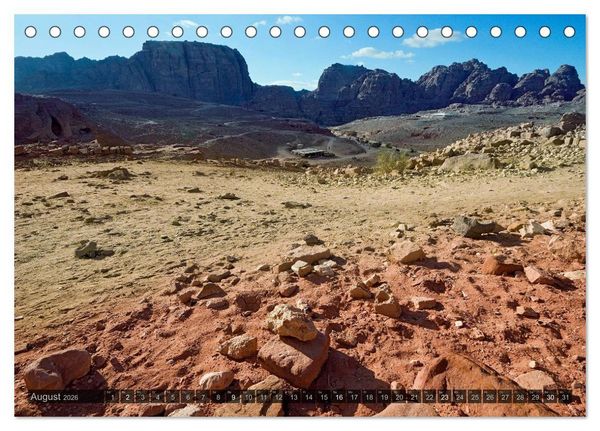 Produktbild: Jordanien &ndash; Felsenstadt Petra (Tischkalender 2026 DIN A5 quer), CALVENDO Monatskalender
