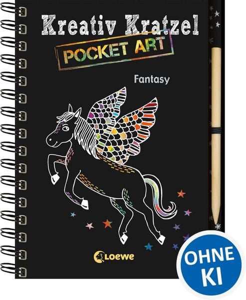 Kreativ-Kratzel Pocket Art: Fantasy, Gebundene Ausgabe von , Loewe, 9783785586730