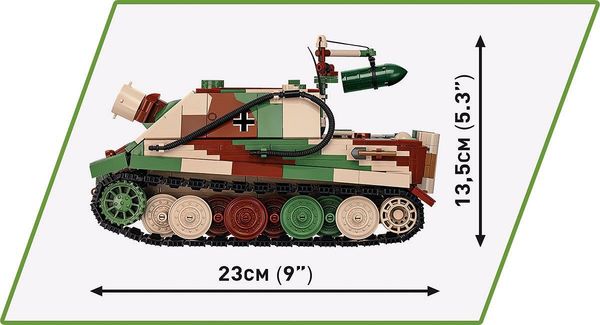 Produktbild: COBI Historical Collection 2585 - Sturmm&ouml;rser Sturmtiger 38cm, Panzer, WWII, 1:28 Bausatz, 1100 Klemmbausteine, 1 x Spielfigur