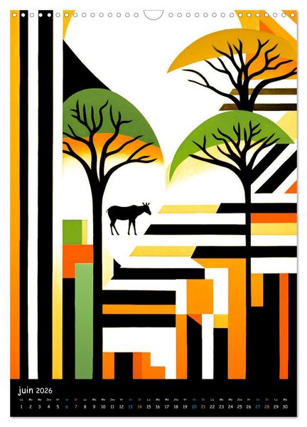 Produktbild: L'esprit africain (Calendrier mural 2026 DIN A3 horizontal), CALVENDO calendrier mensuel