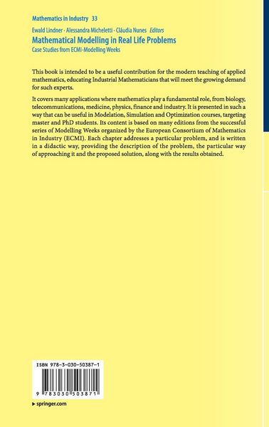 Produktbild: Mathematical Modelling in Real Life Problems
