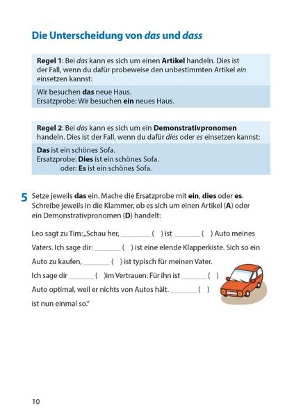 Produktbild: Rechtschreibtraining ab 5. Klasse und f&uuml;r Erwachsene, A5-Heft