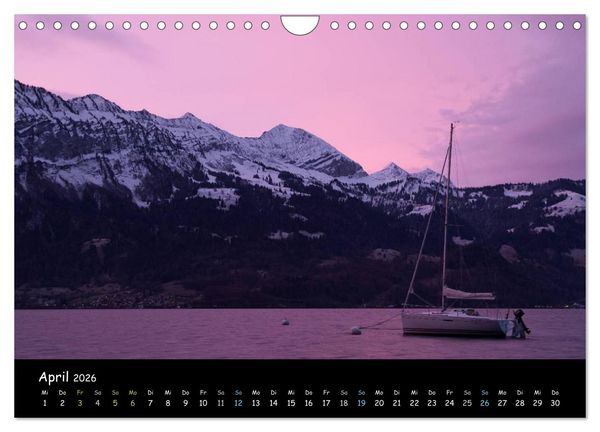 Produktbild: Stimmungsvolle Bilder vom Thunersee (Wandkalender 2026 DIN A4 quer), CALVENDO Monatskalender