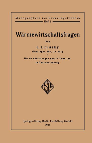 Produktbild: W&auml;rmewirtschaftsfragen