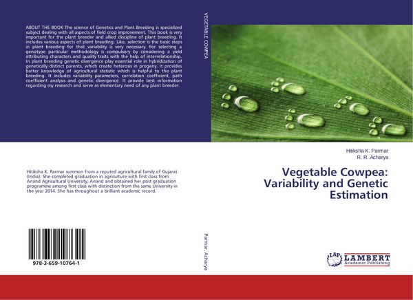 Produktbild: Vegetable Cowpea: Variability and Genetic Estimation