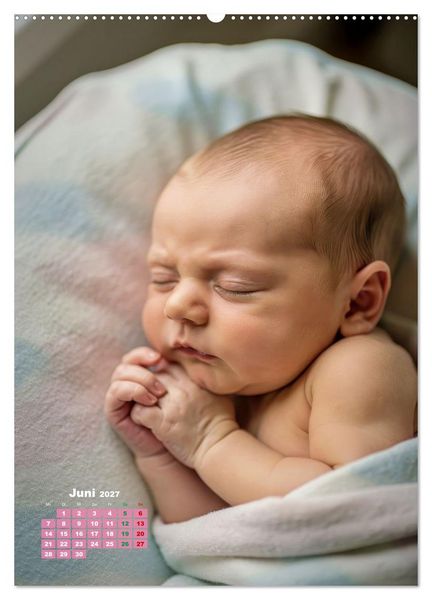 Produktbild: Gl&uuml;ckliche Babys (hochwertiger Premium Wandkalender 2027 DIN A2 hoch), Kunstdruck in Hochglanz