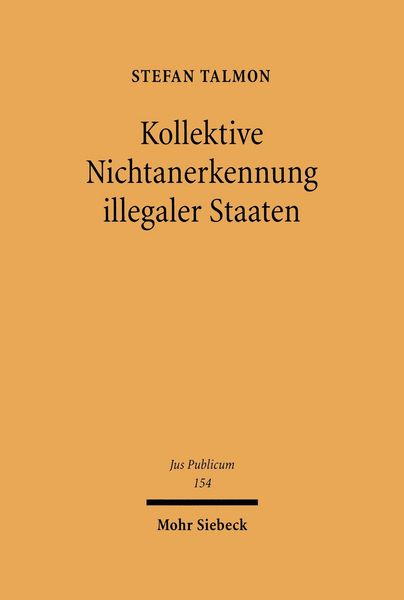 Produktbild: Kollektive Nichtanerkennung illegaler Staaten