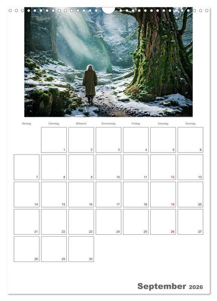 Produktbild: Der Zauberwald Eine geheimnisvolle Reise (Wandkalender 2026 DIN A3 hoch), CALVENDO Monatskalender
