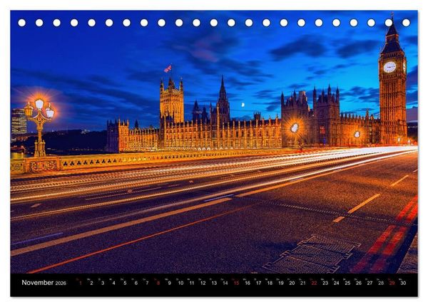 Produktbild: Weltmetropole London (Tischkalender 2026 DIN A5 quer), CALVENDO Monatskalender