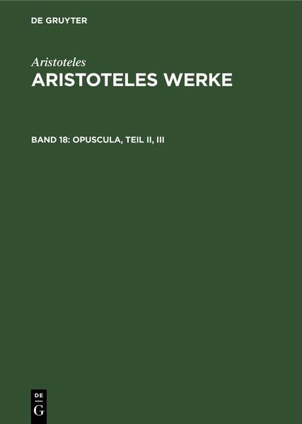 Produktbild: Opuscula, Teil II, III
