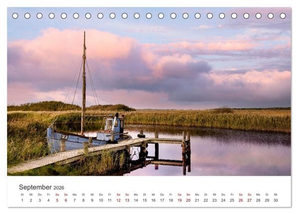 Produktbild: D&auml;nemarks Nordseezauber (Tischkalender 2026 DIN A5 quer), CALVENDO Monatskalender