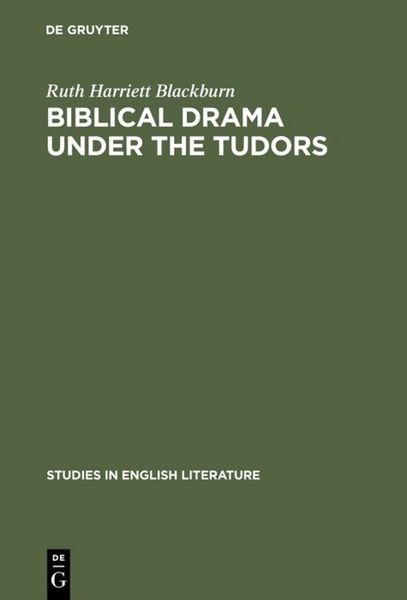 Produktbild: Biblical Drama under the Tudors