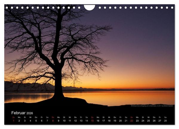 Produktbild: Licht &uuml;ber Bergen und Seen (Wandkalender 2026 DIN A4 quer), CALVENDO Monatskalender