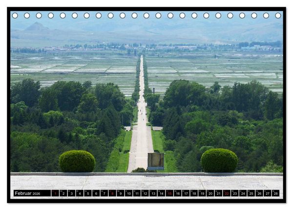 Produktbild: Nordkorea - Die gro&szlig;e Leere (Tischkalender 2026 DIN A5 quer), CALVENDO Monatskalender