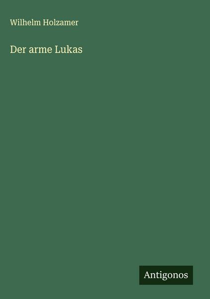 Produktbild: Der arme Lukas