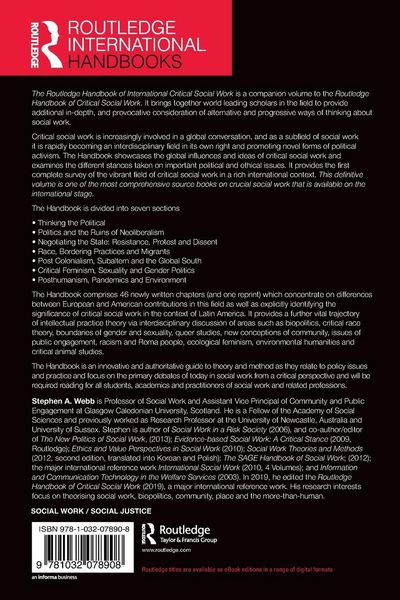 Produktbild: The Routledge Handbook of International Critical Social Work