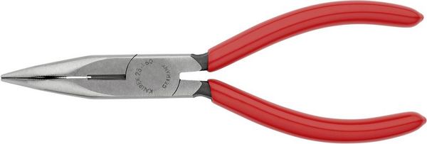 Produktbild: Knipex 25 21 160 Elektronik- u. Feinmechanik Flachrundzange 40&deg; gebogen Vanadium Elektrostahl 160 mm