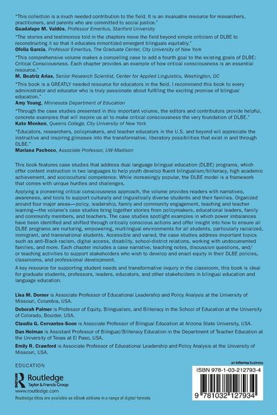 Produktbild: Critical Consciousness in Dual Language Bilingual Education