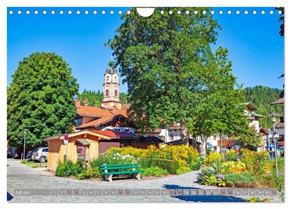Produktbild: MITTENWALD Eine Perle im Oberen Isartal (Wandkalender 2027 DIN A4 quer), CALVENDO Monatskalender