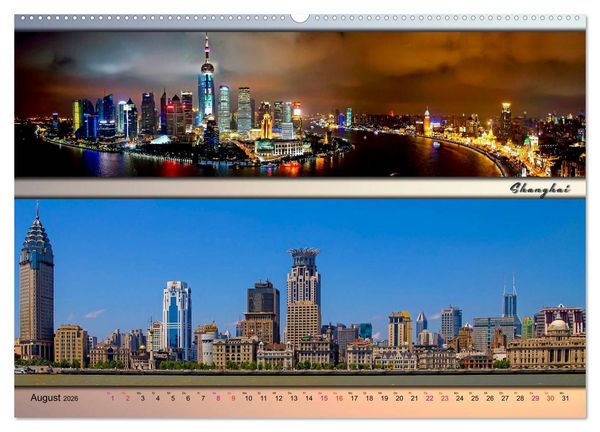 Produktbild: St&auml;dte der Welt, Panoramen (Wandkalender 2026 DIN A2 quer), CALVENDO Monatskalender