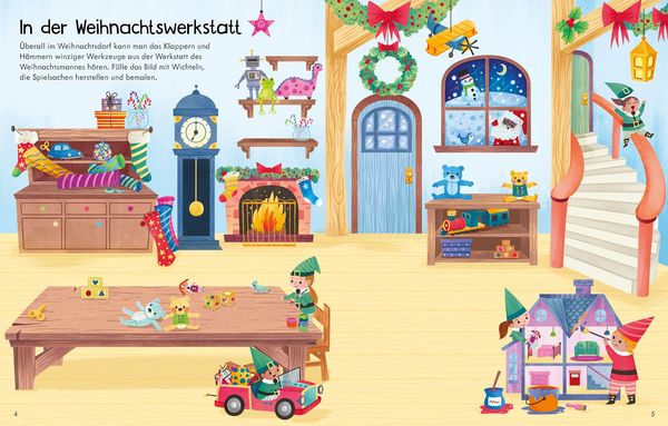 Produktbild: Mein erstes Stickerbuch: Besuch in der Weihnachtswerkstatt