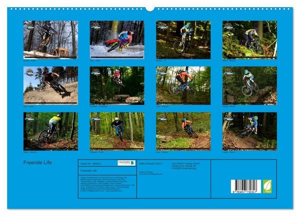 Produktbild: Freeride Life (hochwertiger Premium Wandkalender 2026 DIN A2 quer), Kunstdruck in Hochglanz