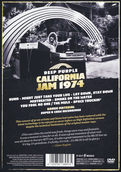 Produktbild: Deep Purple - California Jam '74