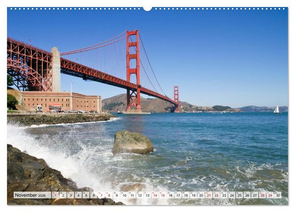 Produktbild: St&auml;dte der USA - Metropolen und Momente (hochwertiger Premium Wandkalender 2026 DIN A2 quer), Kunstdruck in Hochglanz