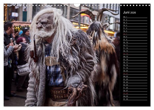 Produktbild: Krampus Kalender 2026 (Wandkalender 2026 DIN A3 quer), CALVENDO Monatskalender